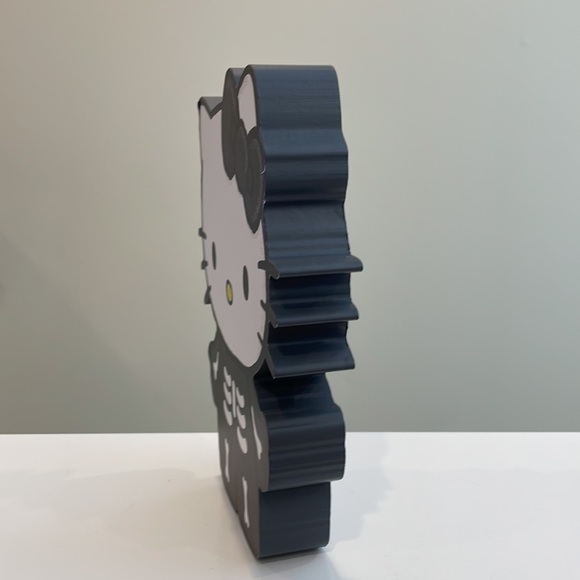 New Sanrio Hello Kitty Skeleton Halloween Wooden Wall or Shelf Art / Sign - Picture 2 of 4